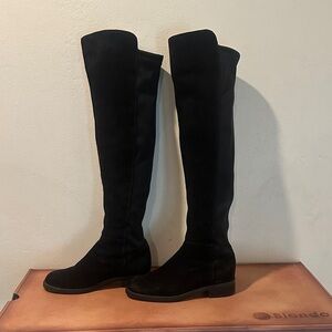 Blondo Black Suede Over-the-Knee Boots
